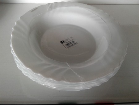 PIATTO CERAMICA BIANCO PIANO&FONDO