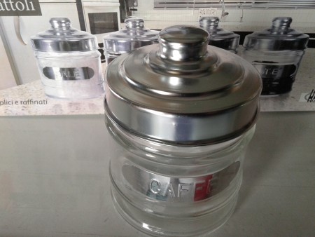 BARATTOLI VETRO ZUCCHERO & CAFFÈ 4 PZ